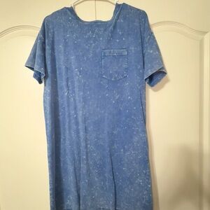 Blue Acid Wash T-Shirt